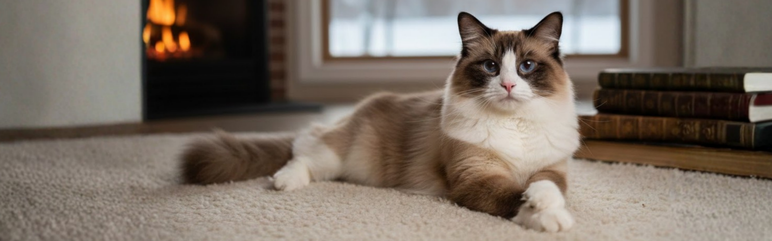 Un chat de race ragdoll
